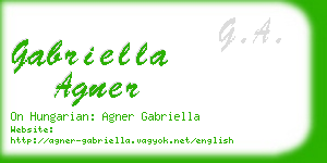 gabriella agner business card